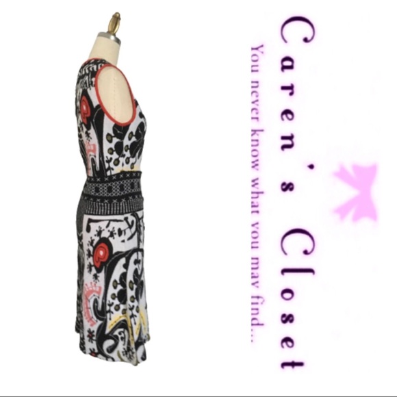 Disigual By C Lacroix Stretch Knit Graphic Dress - Picture 4 of 8